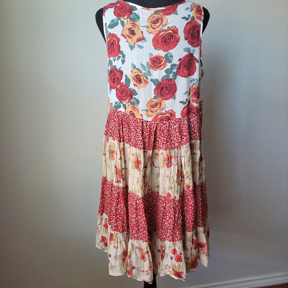 NEW Red Rose Reimagined Floral Tunic Dress - Picture 3 of 5